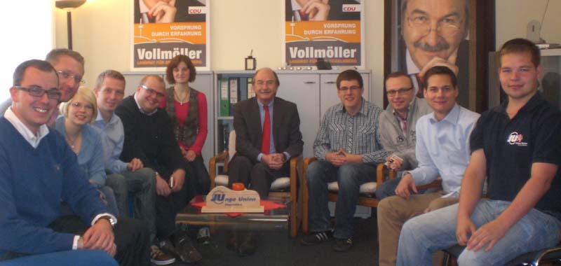 CDU-Landratskandidat Rainer-Hans Vollmller bei der Jungen Union