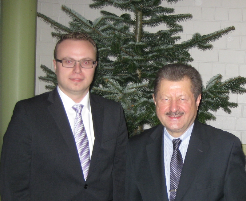 Gunther Sachs und CDU-Bezirksvorsitzender Dr. Walter Arnold (re.) in Wchtersbach